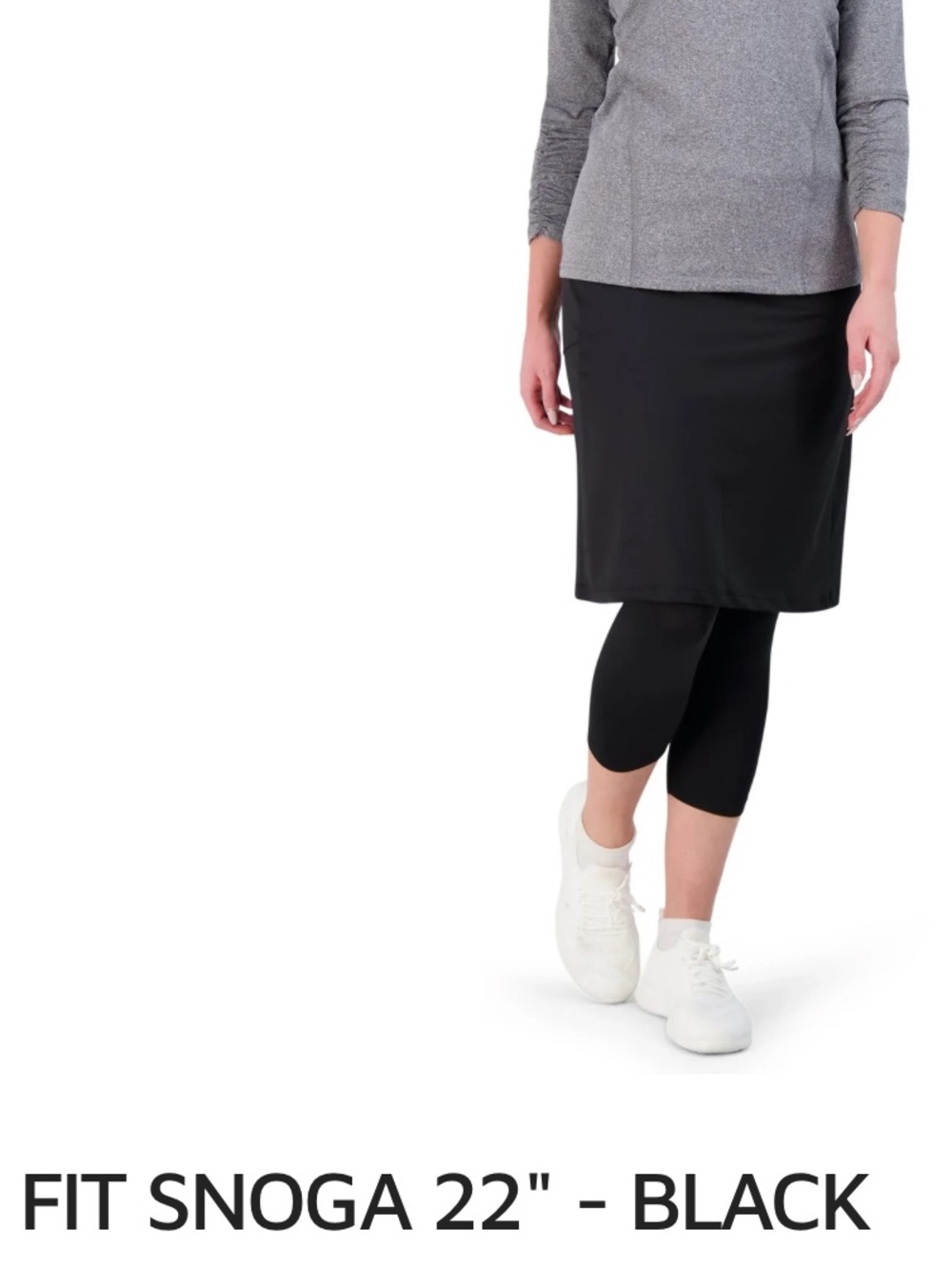 Black Fit Snoga Skort with Leggings